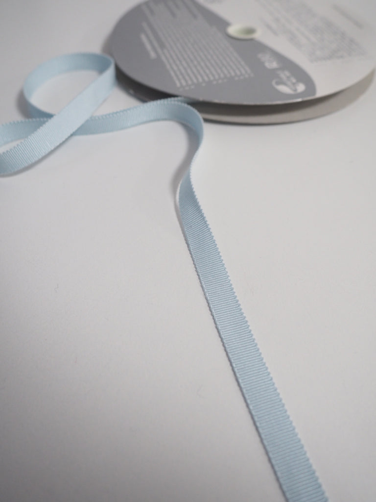 Shindo Baby Blue Grosgrain Ribbon 10mm