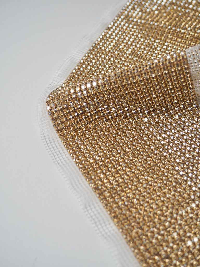 Swarovski Crystal + Gold Trim