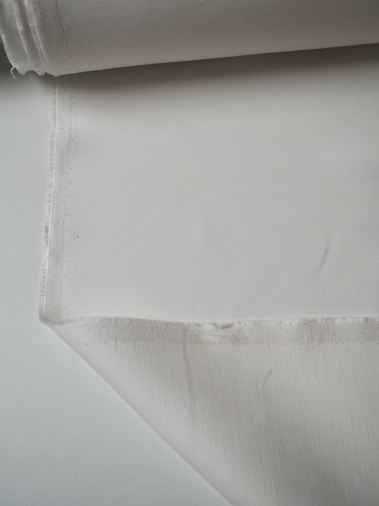 Ivory Viscose/Linen Satin