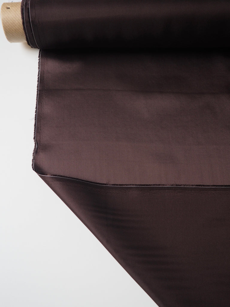 Cacao Viscose Satin Twill Lining