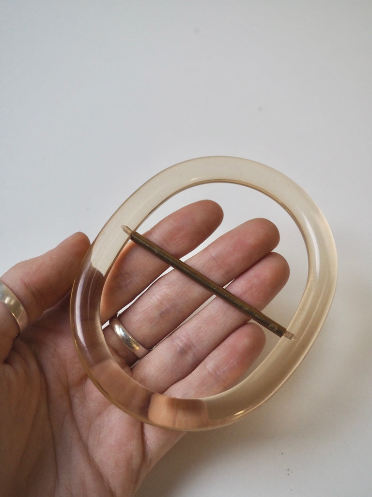 Honey Transparent Plastic Slider 6cm