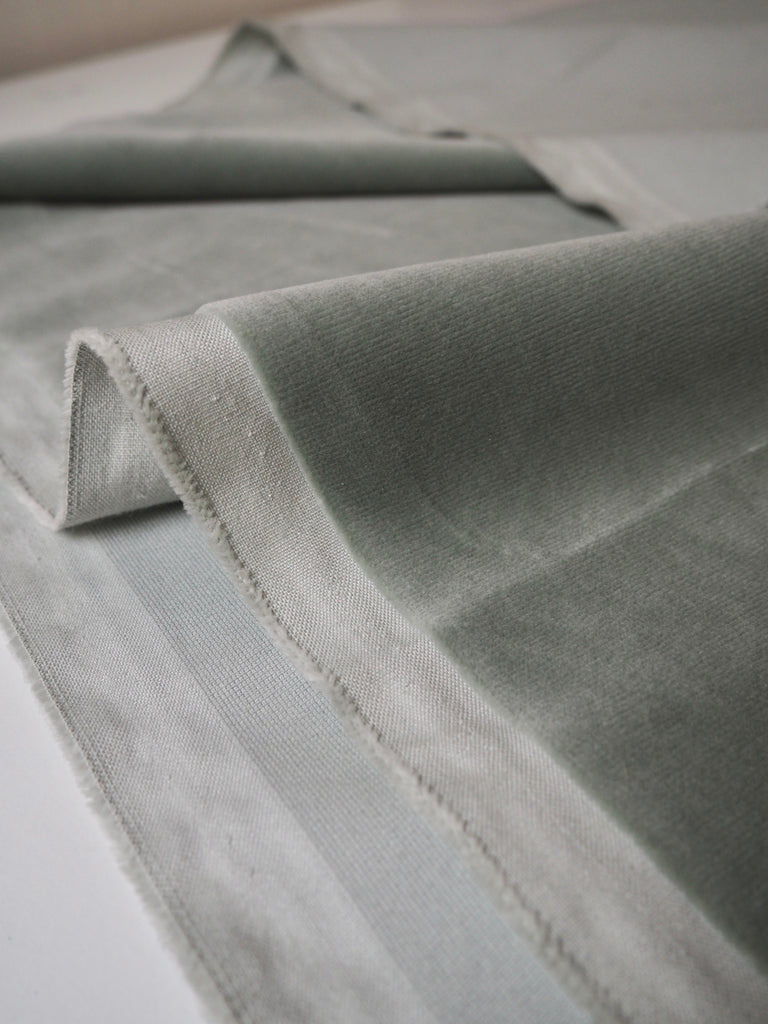 Sea Mist Cotton Velvet