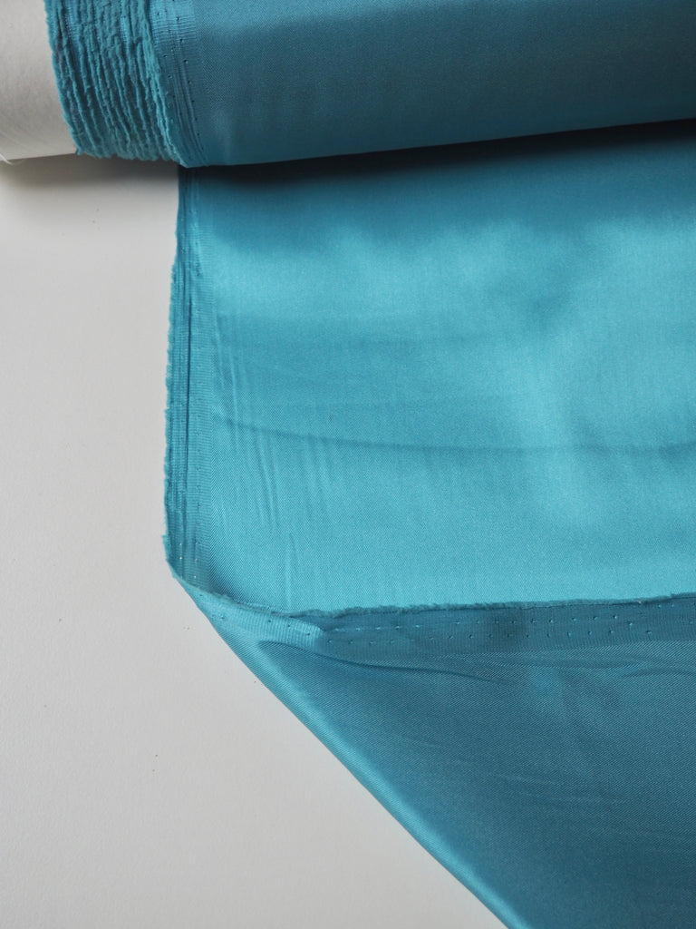 Cerulean Stretch Acetate Satin Twill Lining