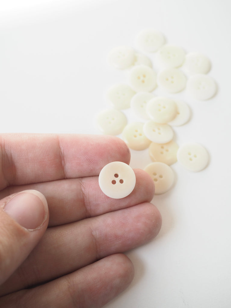 Cream Domed Corozo Buttons 13mm/20L