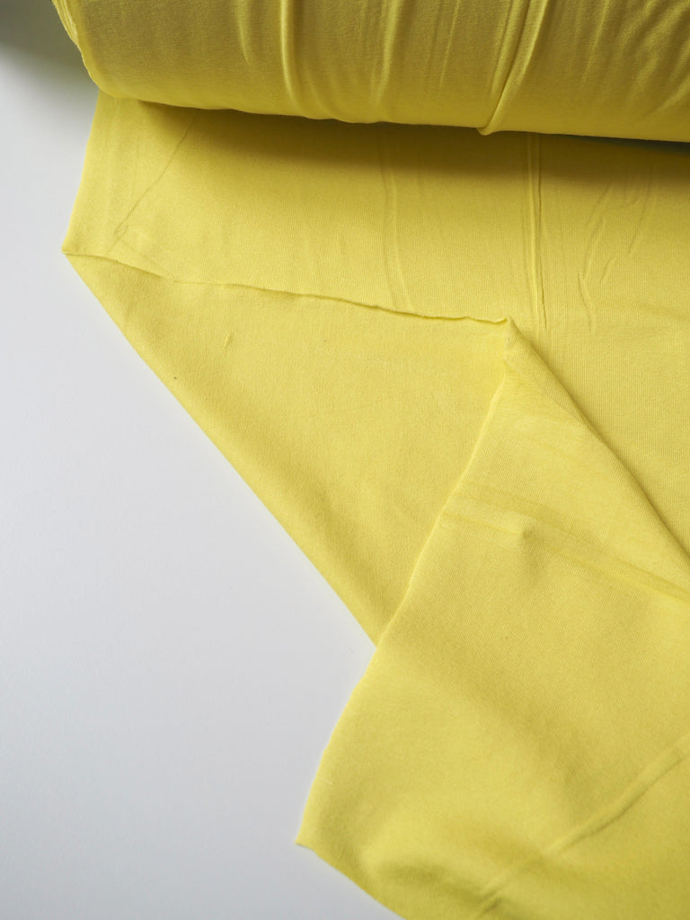 Neon Yellow Cotton T-shirt Jersey