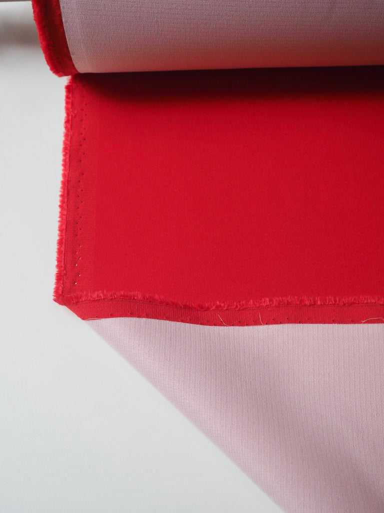 Poppy Interfaced Viscose/Acetate Crepe