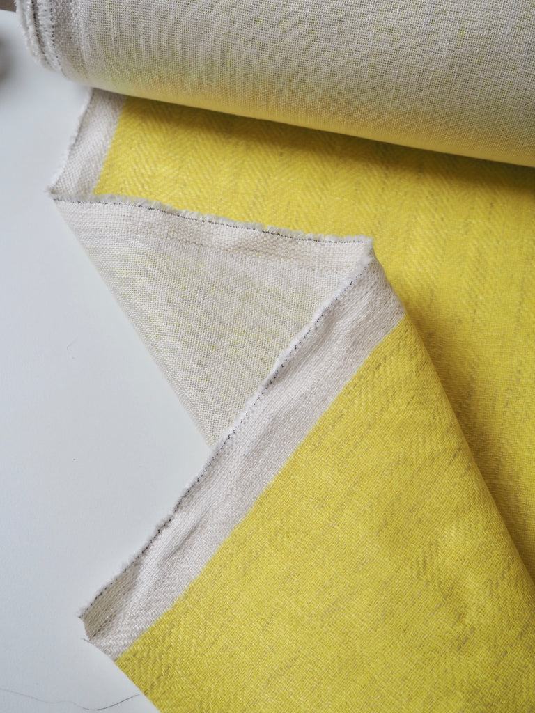 Electric Yellow Double Linen