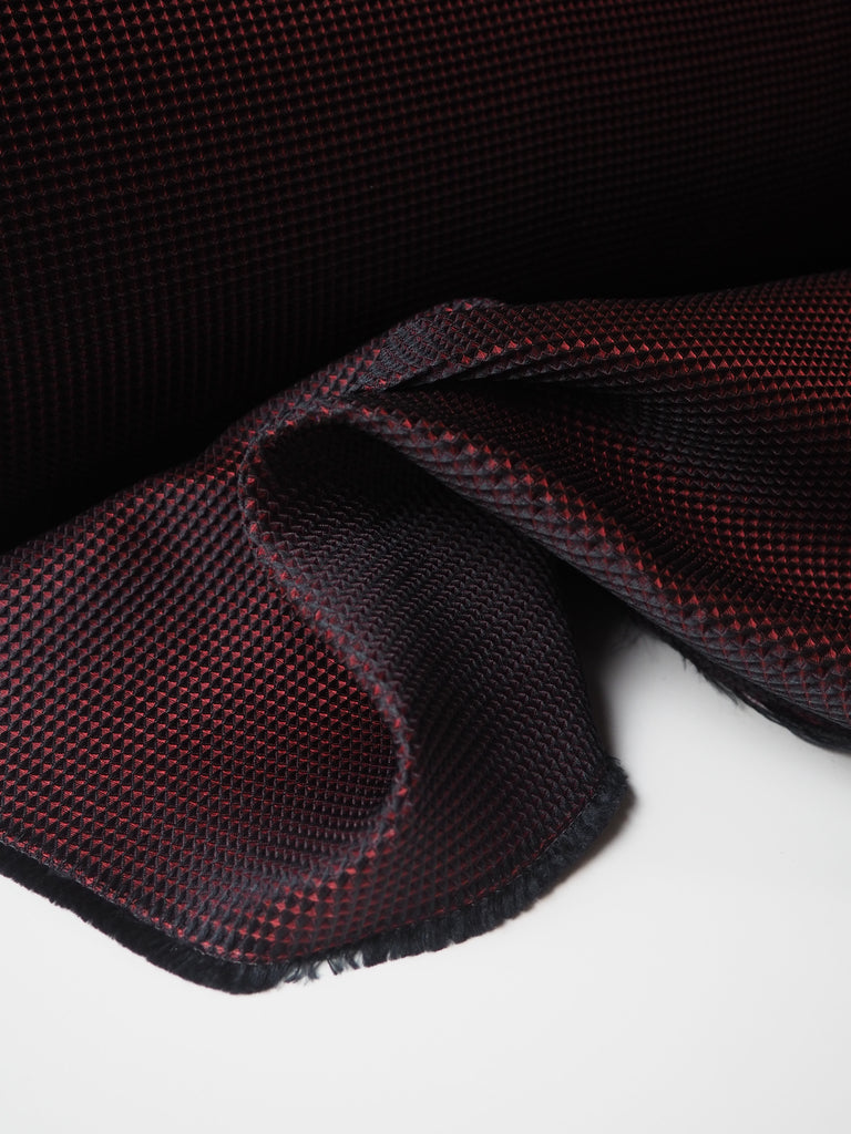 Red + Black Harlequin Jacquard