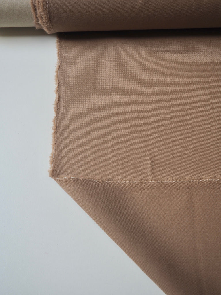 Camel Stretch Wool Twill