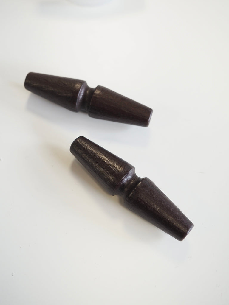 Dark Brown Wood Toggle