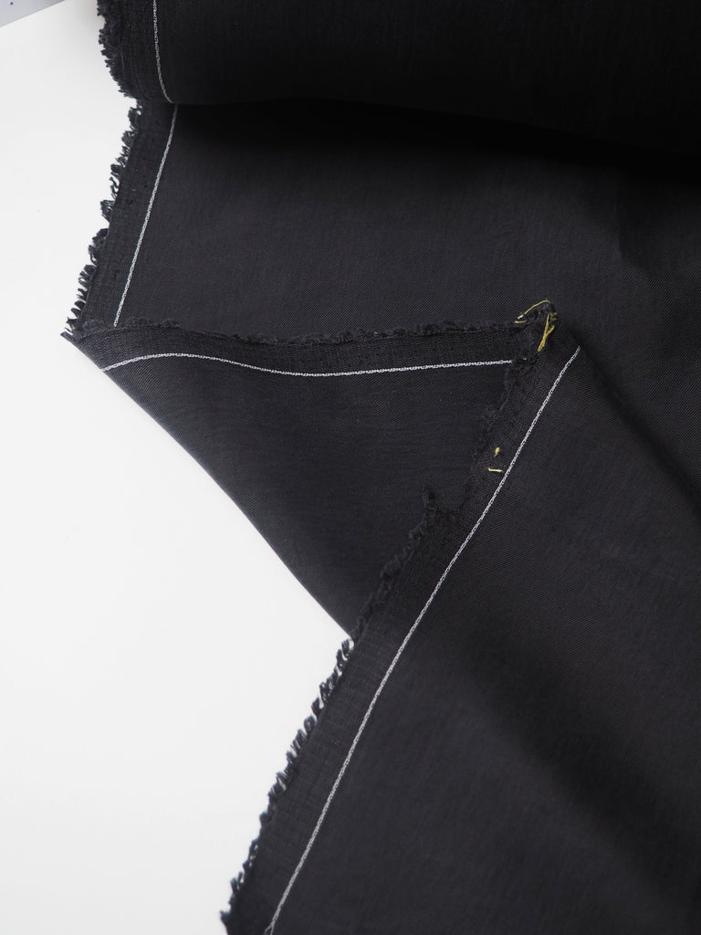 Black Cupro Twill