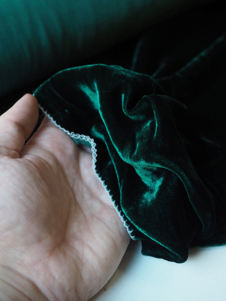 Emerald Silk/Viscose Velvet
