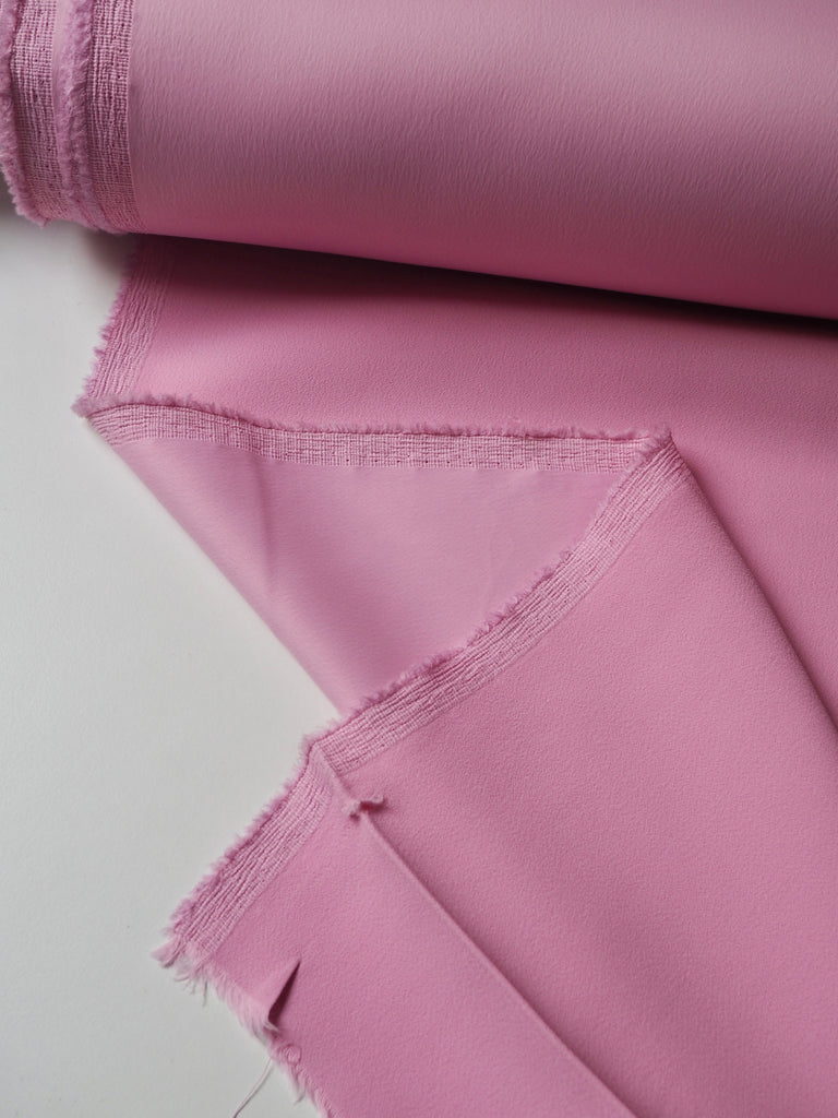 Peony Stretch Viscose/Acetate Crepe-Backed Satin