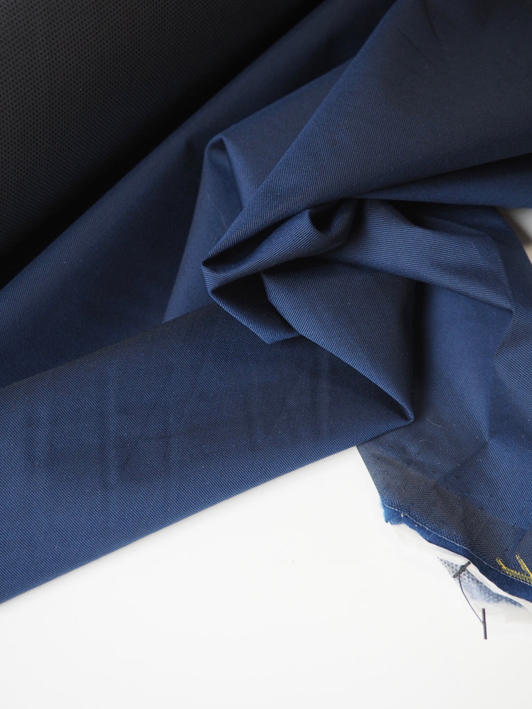 Indigo Waterproofed Cotton Sateen