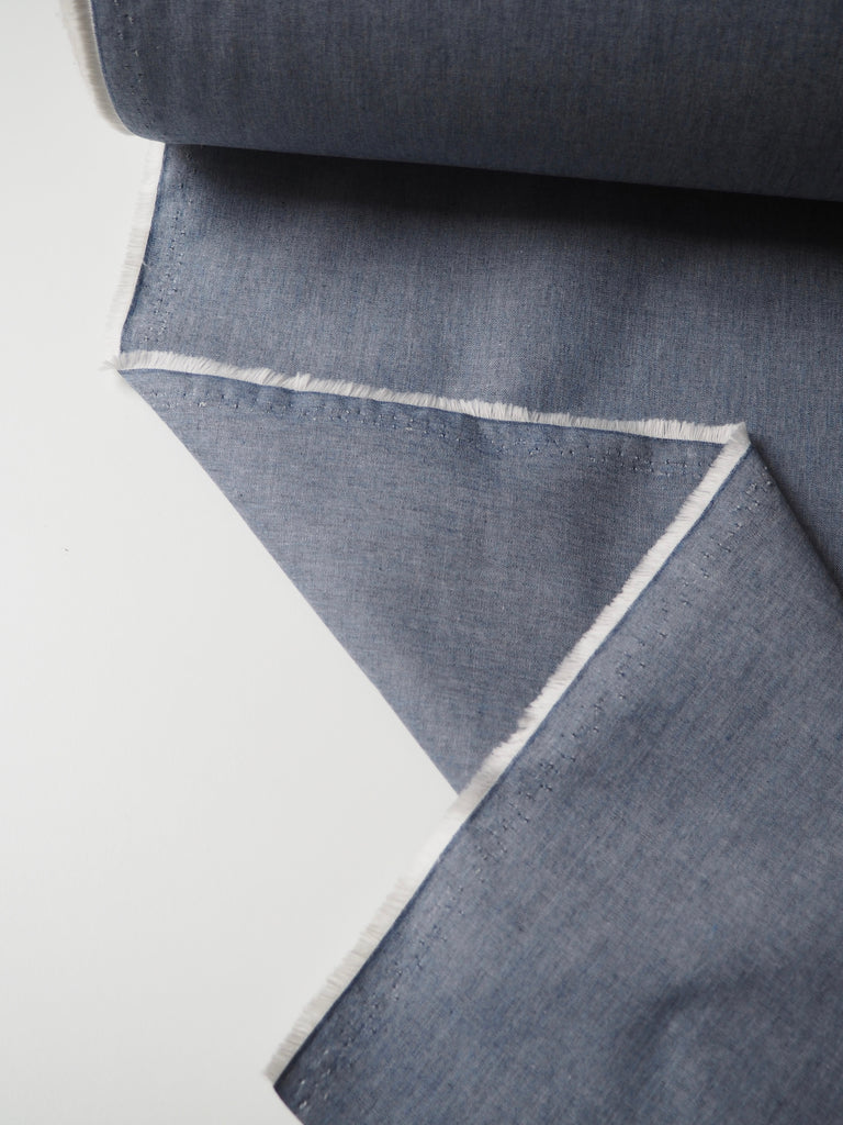 Classic Blue Cotton Chambray