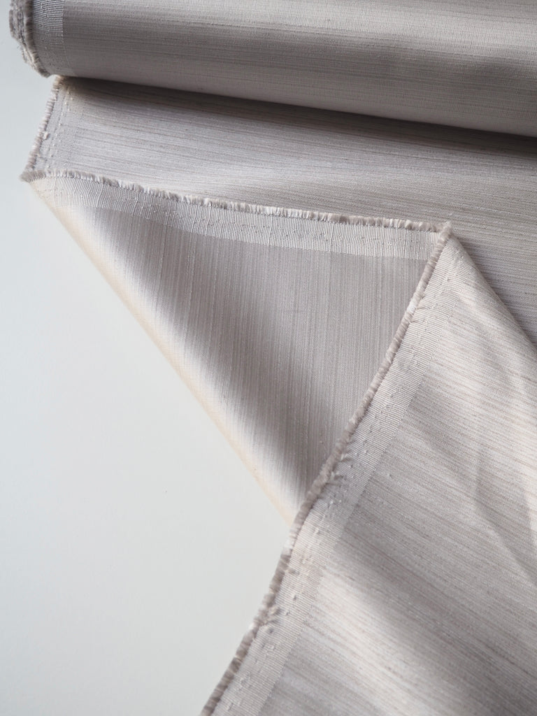 Silver Textured Satin Furnishing