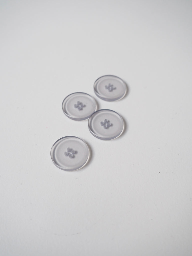 Pale Blue Translucent Button 17mm