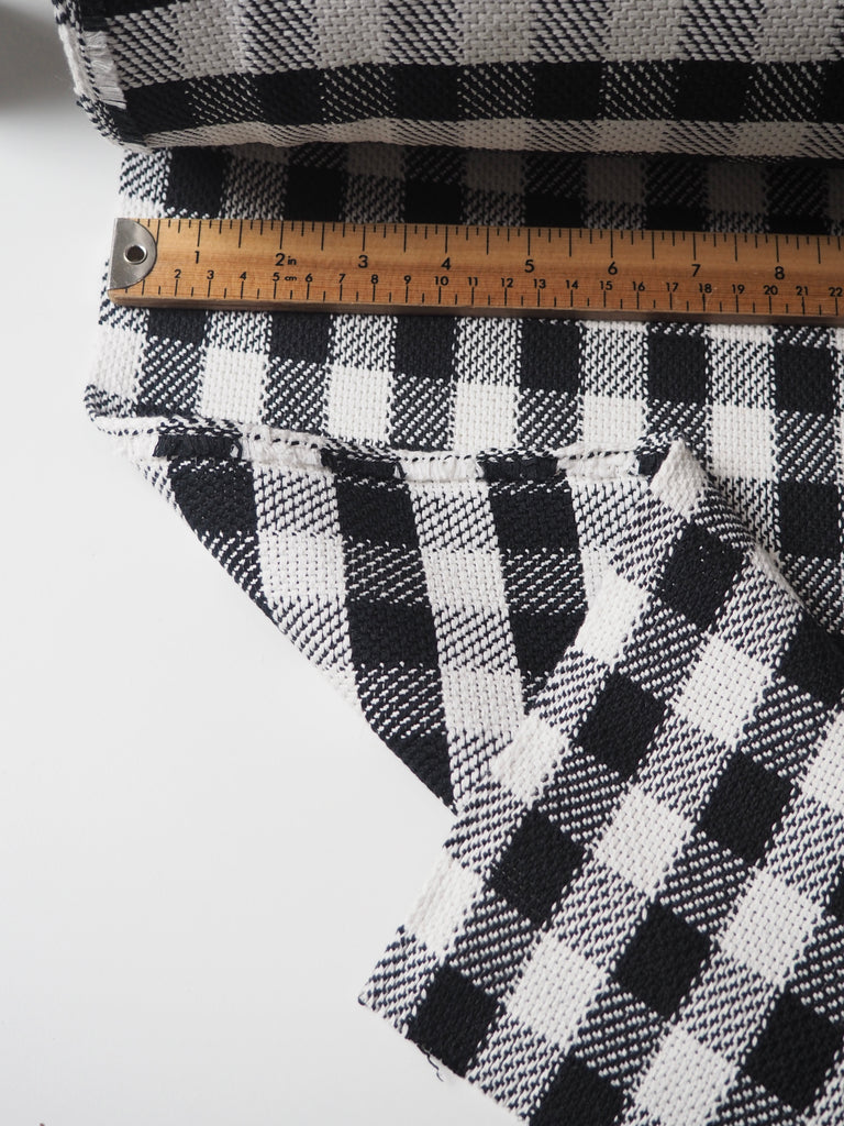 B+W Gingham Cotton Jacquard