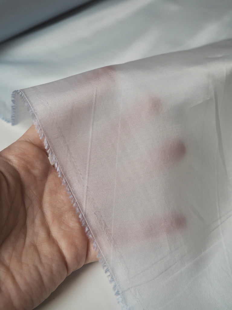 Pale Blue Light Viscose Satin Lining