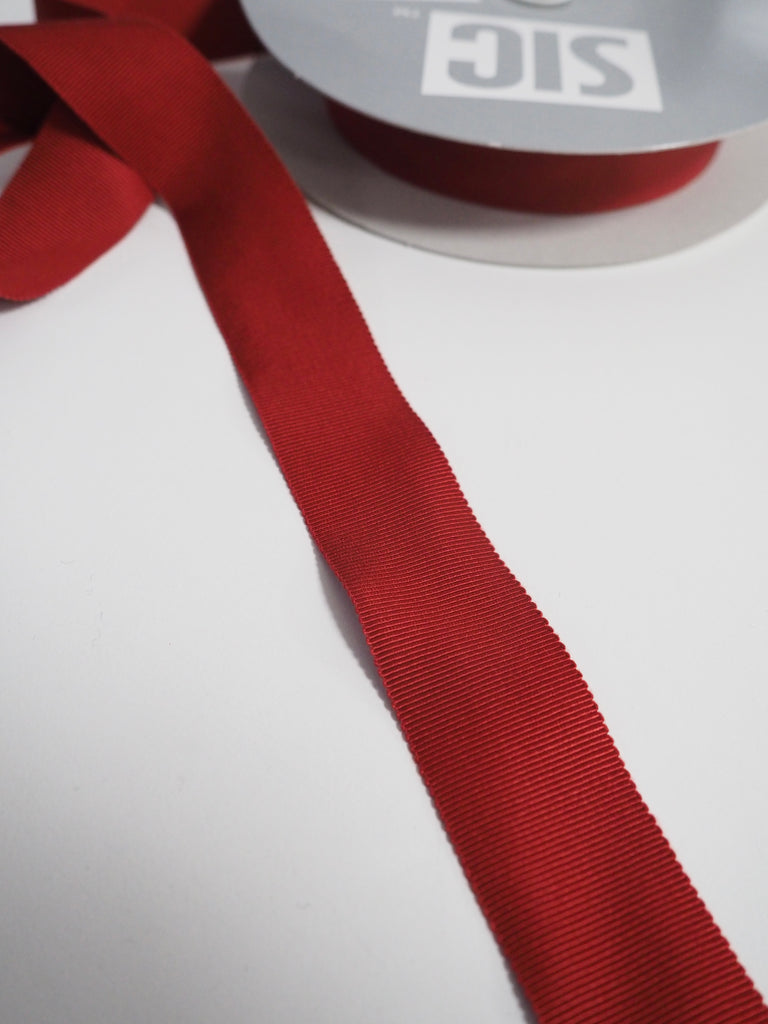 Shindo Red Grosgrain Ribbon 30mm