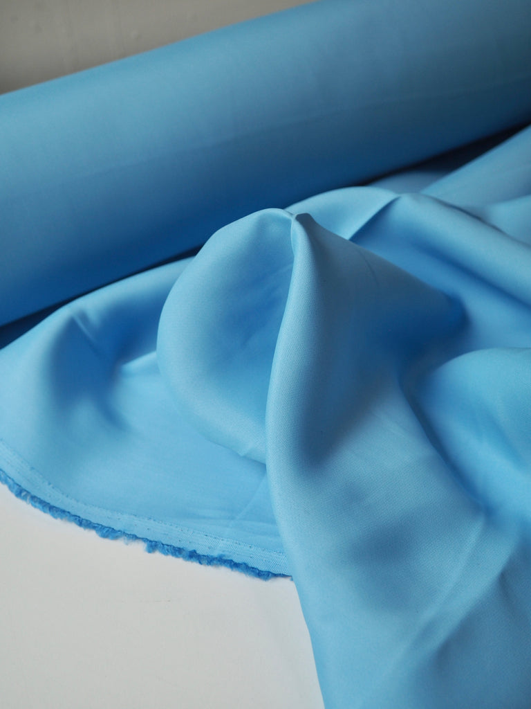 Light Blue Viscose Sateen