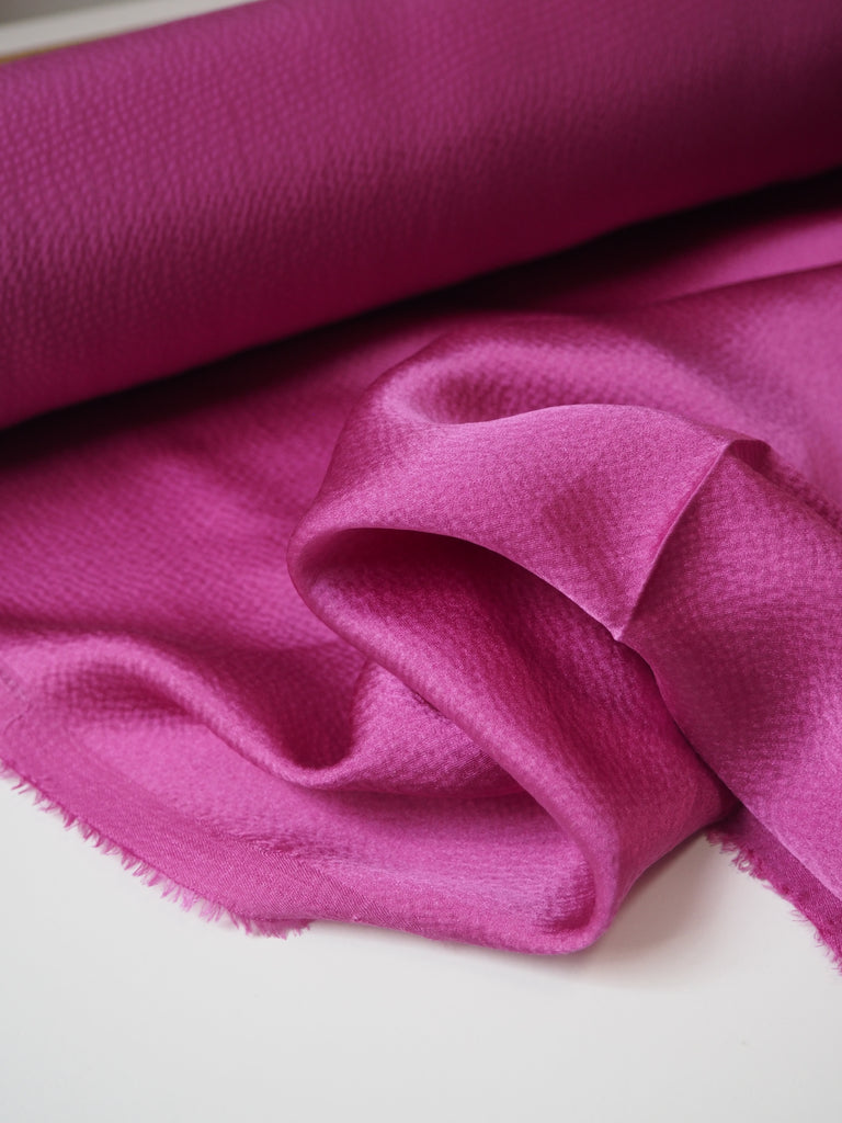 Hibiscus Hammered Silk Satin