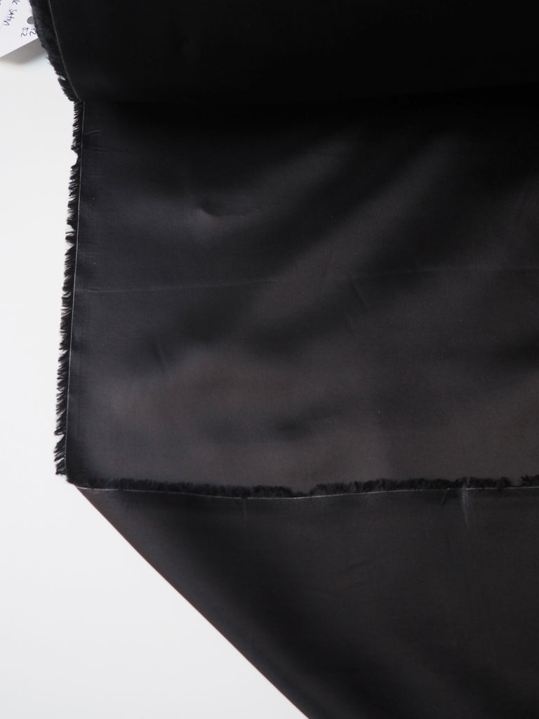 Black Viscose Satin Lining