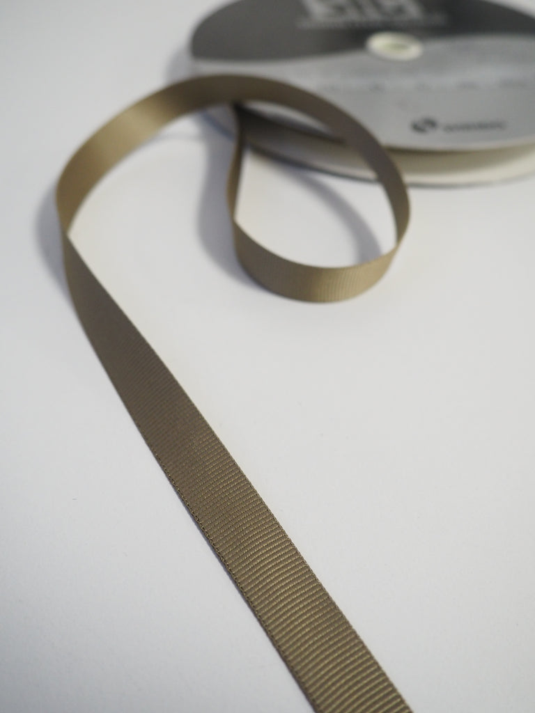 Shindo Khaki Grosgrain Ribbon 12mm
