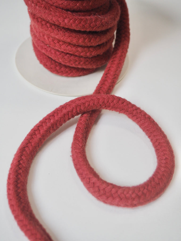 Maroon Cotton Braided Rope 12mm