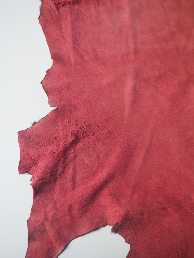 Snakeskin Red + Black Print Calfskin
