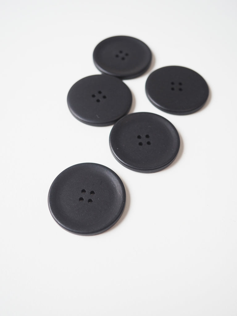 Black Corozo Buttons 30mm