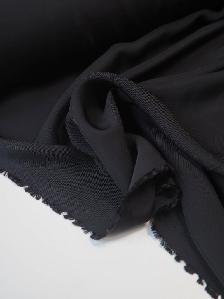 Black Lightweight Acetate Twill