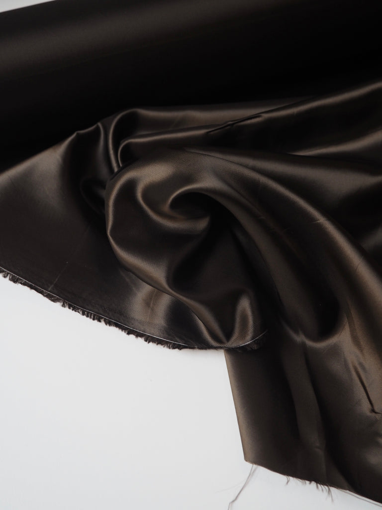 Mocha Viscose Satin Twill Lining