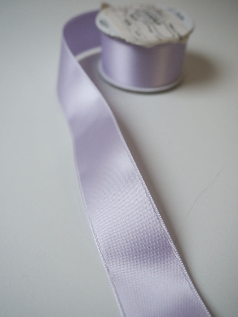 Lilac Double Faced Satin Ribbon 25mm