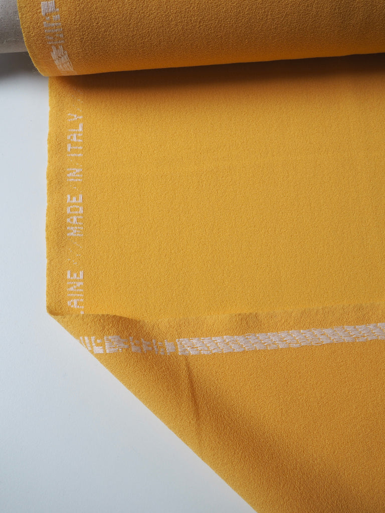 Yellow Wool Crepe