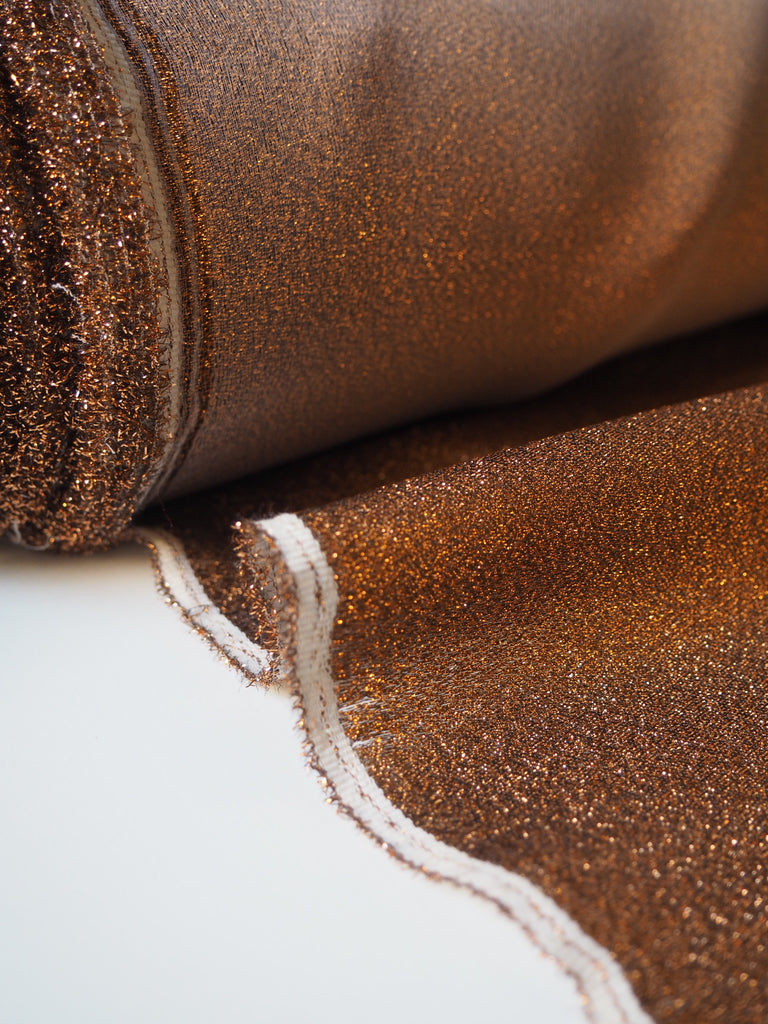 Copper Lamé Organza