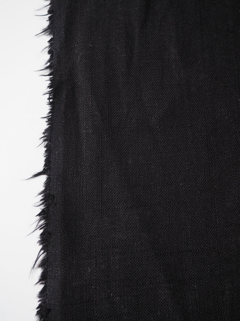 Black Slub Linen