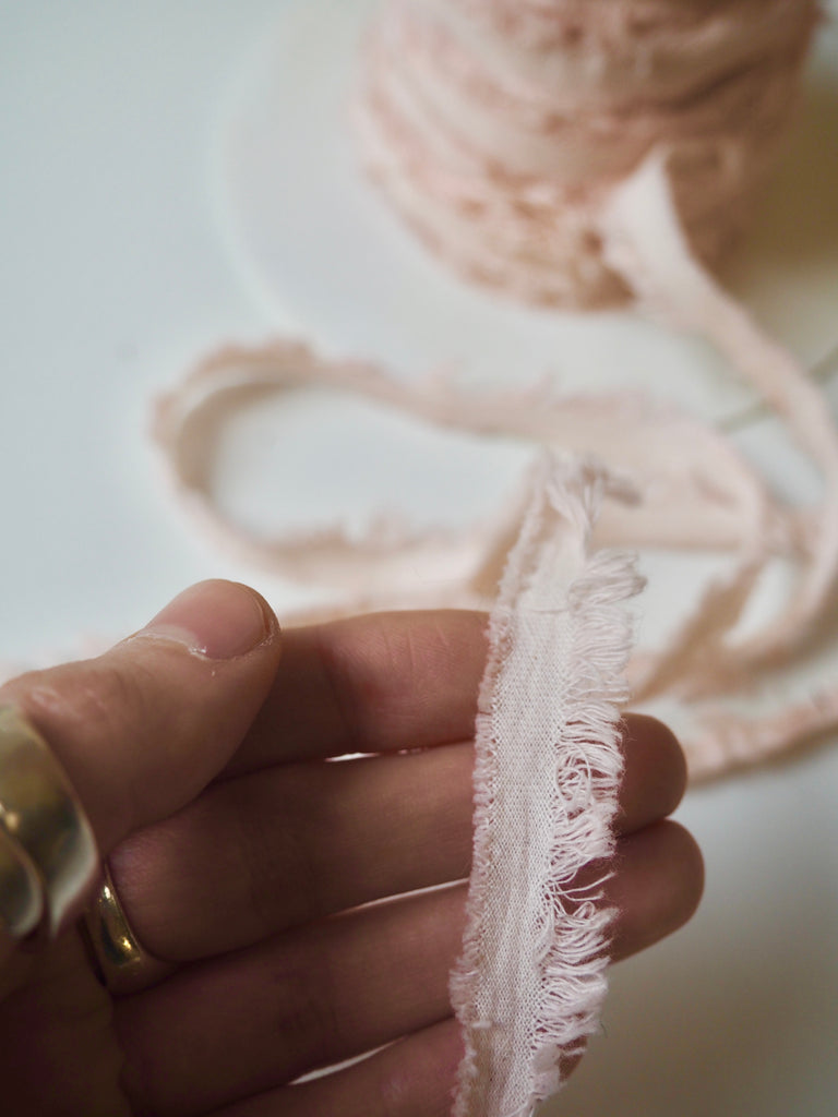 Blush Pink Fringe Trim 15mm