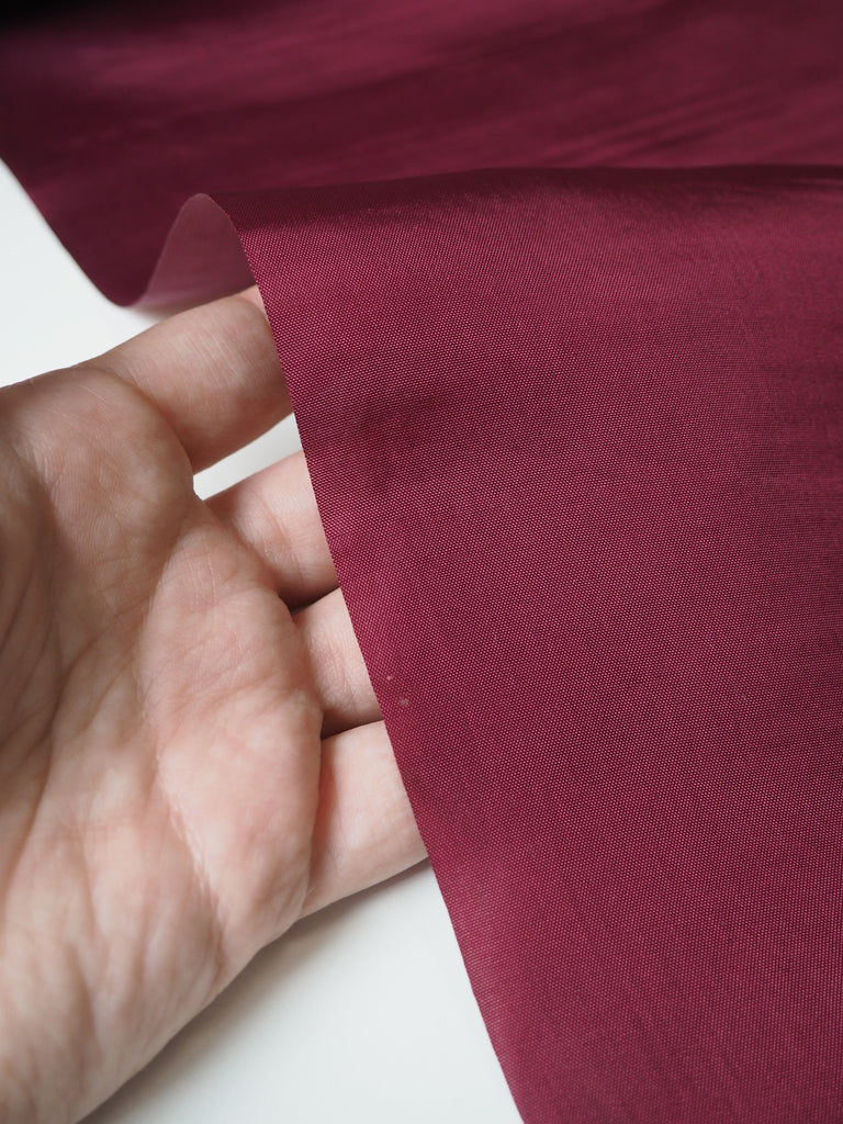 Burgundy Acetate Satin Lining