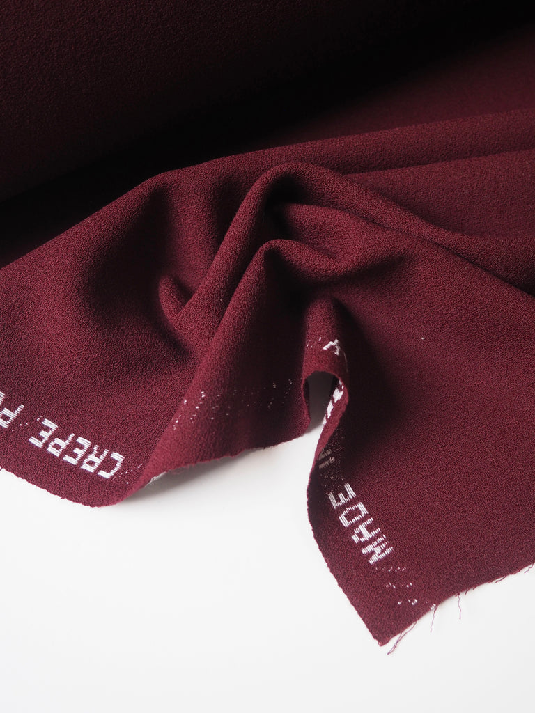 Wine Wool Crepe