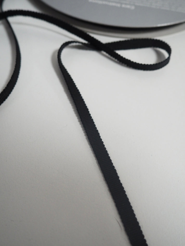 Shindo Black Grosgrain Ribbon 5mm