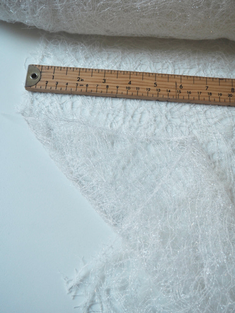 Aurora White Sparkle Lace