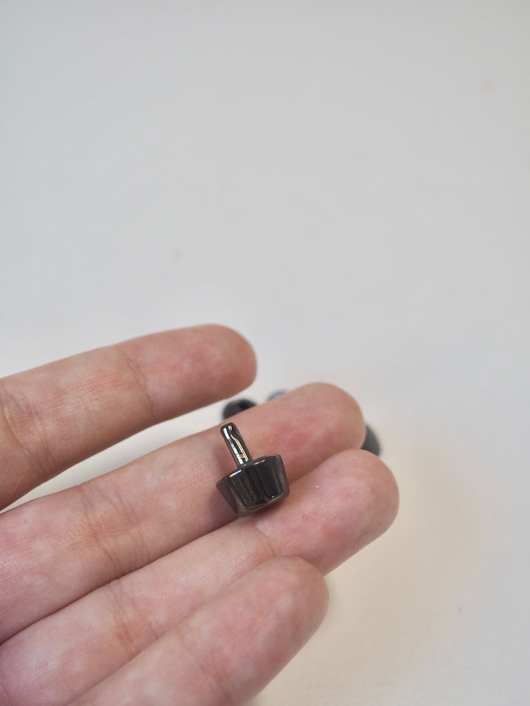 Gunmetal Chunky Studs 12mm