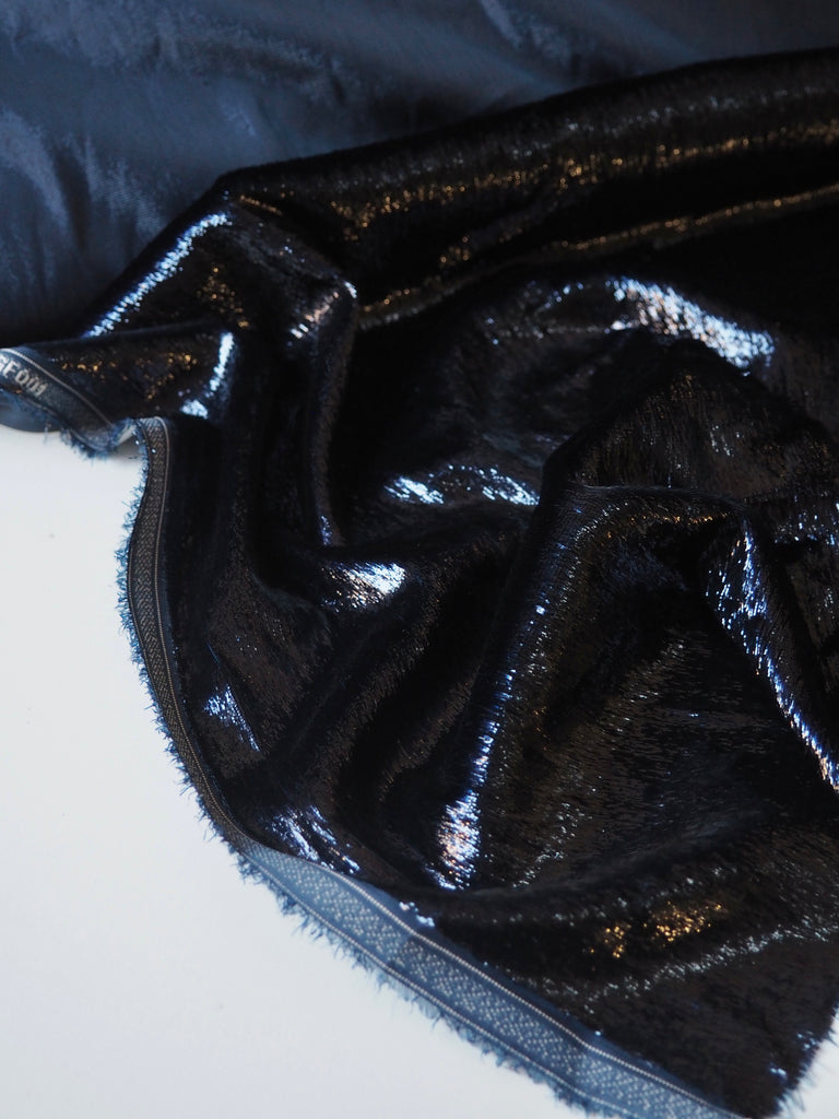 Navy Liquid Velvet