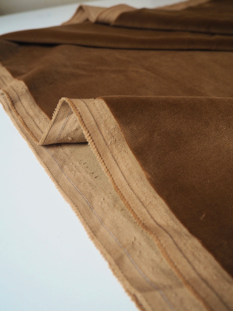 Cinnamon Cotton Velvet