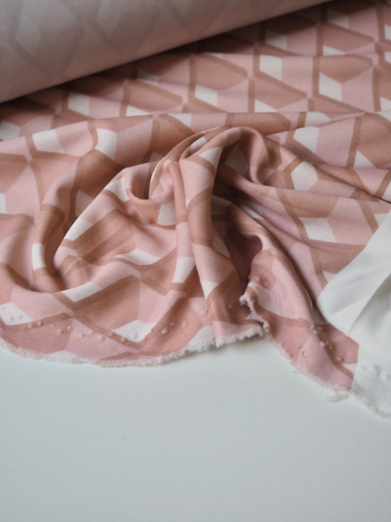 Pink Diamond Viscose Jersey