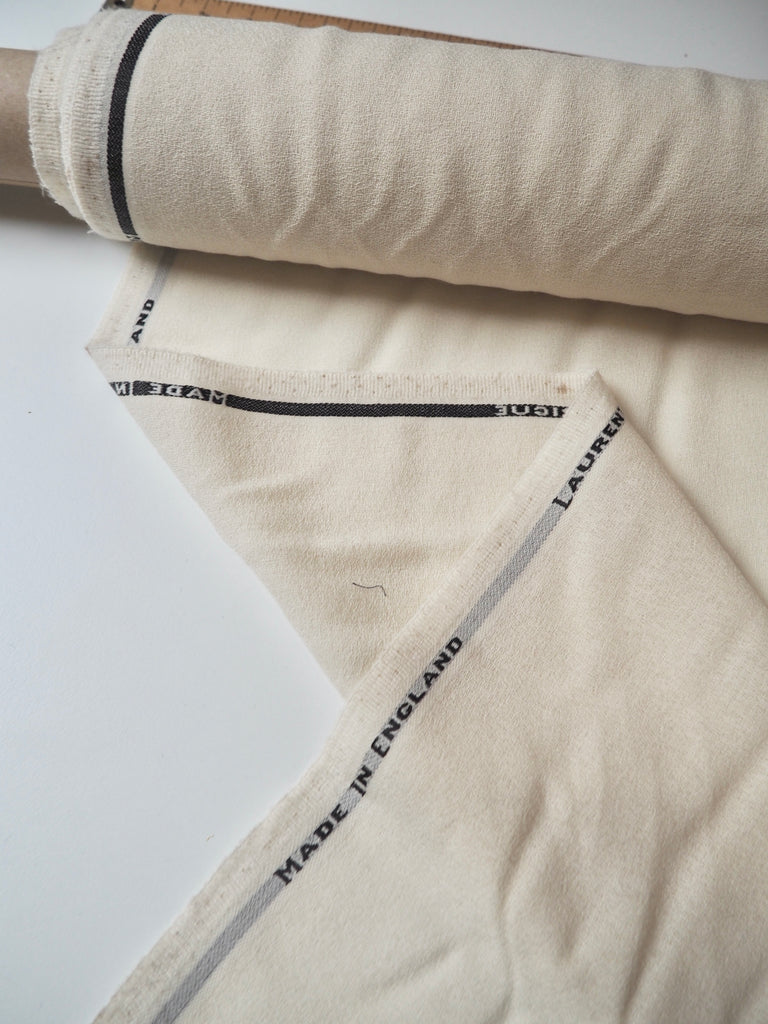 Cream Wool Crepe