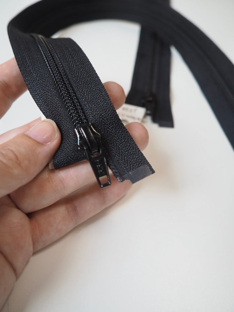 YKK 44-55cm Black Plastic Open-Ended Zips