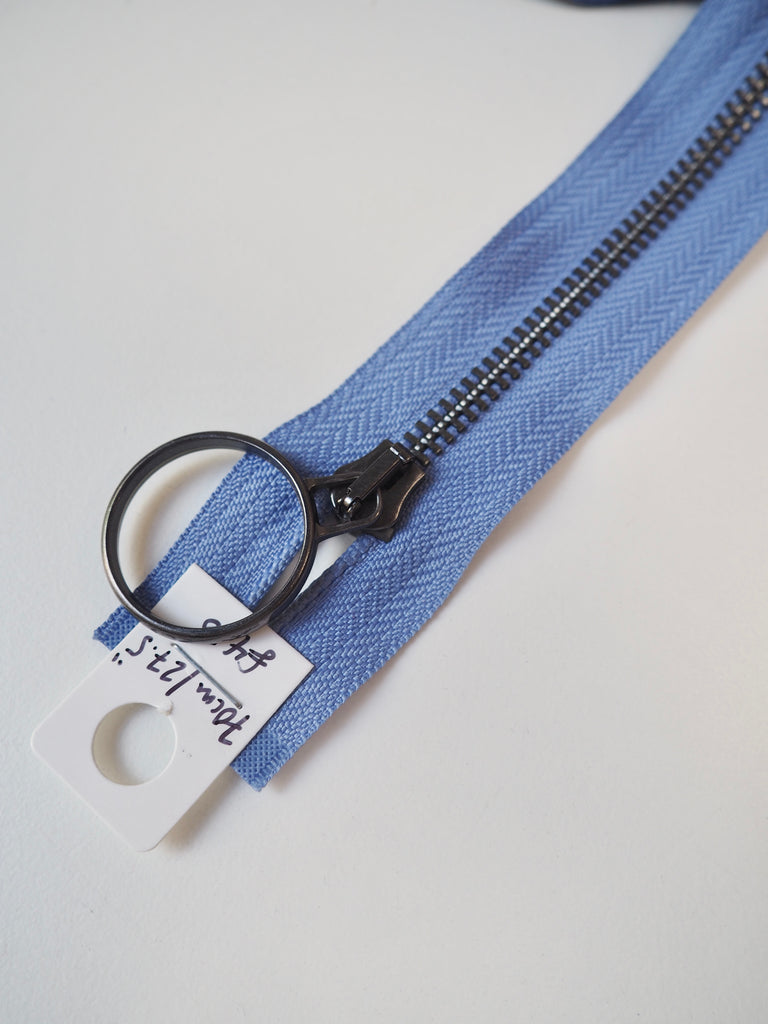 70cm/27.5in O-Pull Metal Teeth Open-Ended Zip