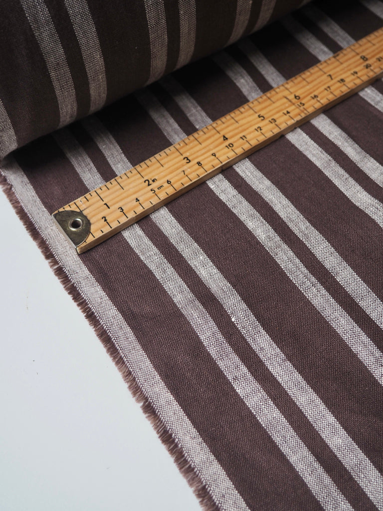 Coffee Stripe Linen